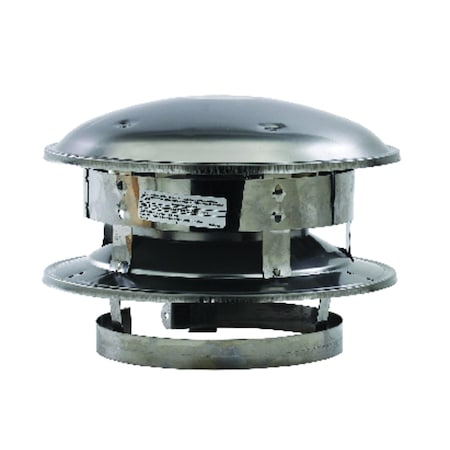 Selkirk Selkirk 6 in. D Stainless Steel Round Top Dome 206800